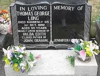 Professionally cleaned granite headstone