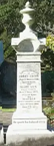 Large White Marble headstone