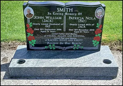 Cleaned family memorial